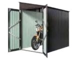 CASA CASETTA CAPANNA DEPOSITO DA GIARDINO IN LAMIERA BICICLETTE MOTO BICI 170v - immagine 2