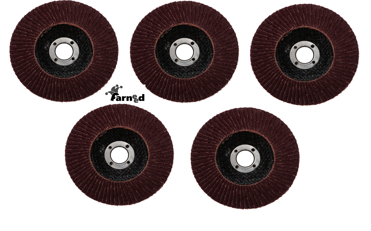 dischi.png SET DISCHI 5 PZ LAMELLARE SMERIGLIATRICE CARTA ABRASIVA 115 MM GRANA 80 - immagine 1