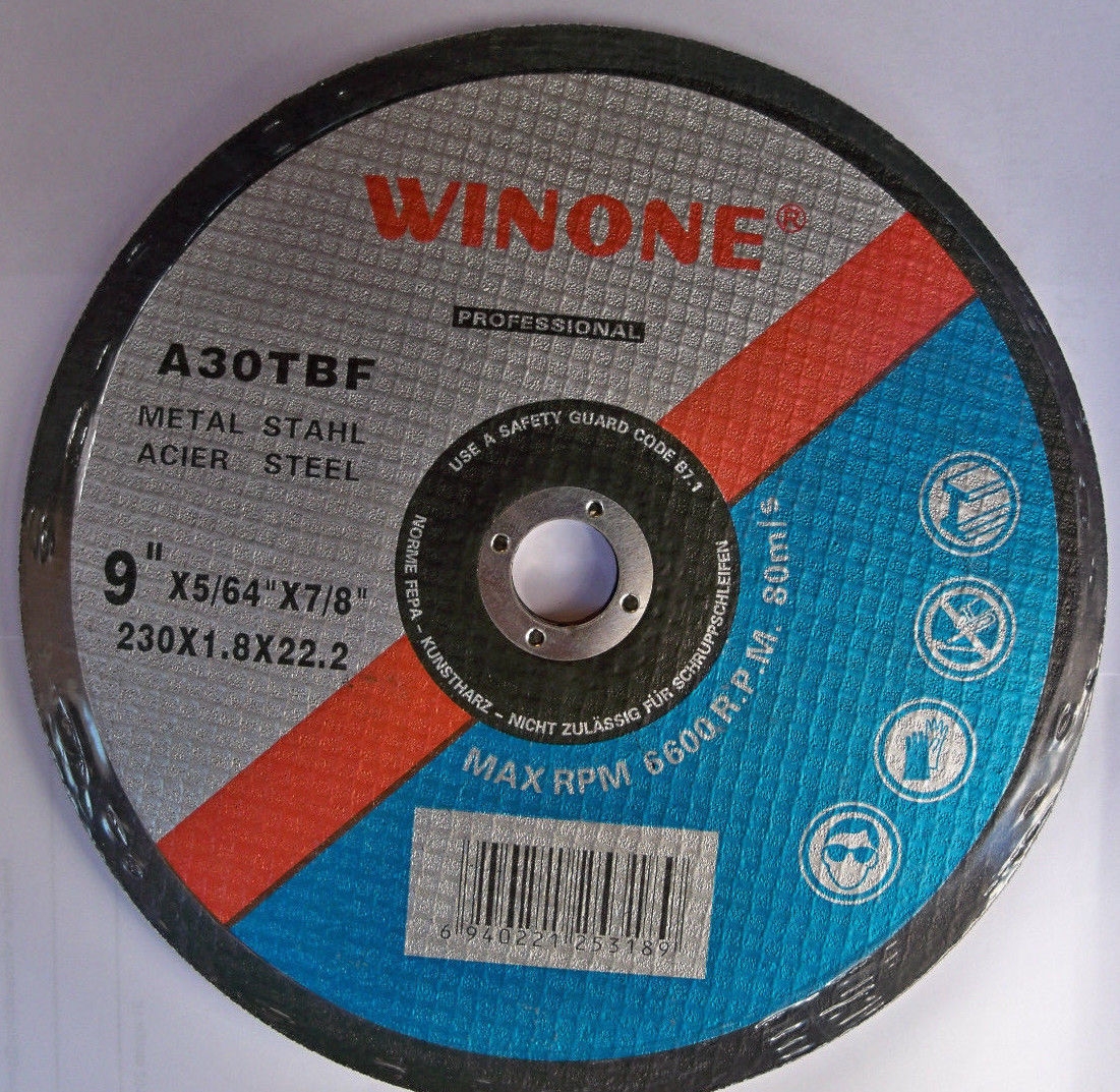 dischi_3.jpg KIT 5 PZ DISCHI DISCO TAGLIO FERRO SMERIGLIATRICE ANGOLARE FLEX 230 mm 6600 - immagine 1