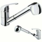 MISCELATORE RUBINETTO LAVELLO LAVABO CUCINA CON DOCCETTA DOCCINO FLESSIBILE 451 - immagine 2