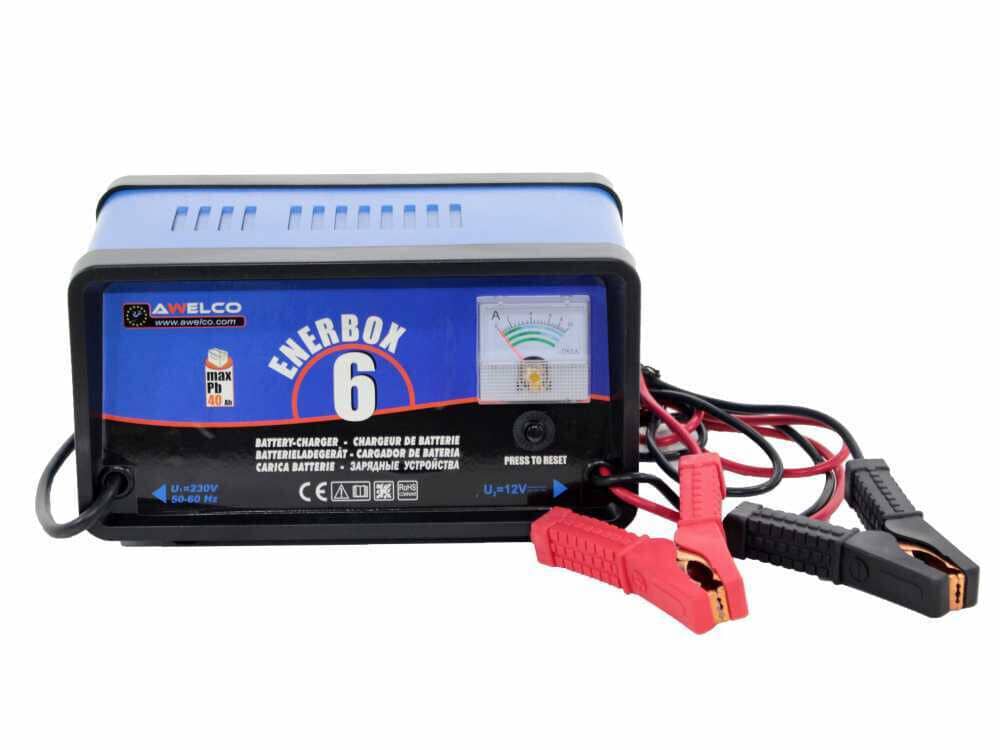 enerbox CARICABATTERIE BATTERIA ENERBOX 6 AWELCO 12 V MONOFASE RICARICA AUTO MOTO 050 - immagine 1