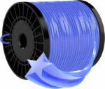 3 pz filo per decespugliatore stellato 3 mm 60 mt bobina tagliaerba giardino cavo matassa 596to - immagine 3