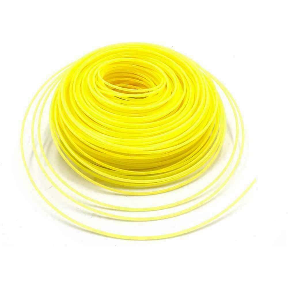 filo_gial.jpg FILO PER DECESPUGLIATORE QUADRO 4 MM BOBINA 30 MT TAGLIAERBA CAVO MATASSA 064en - immagine 1