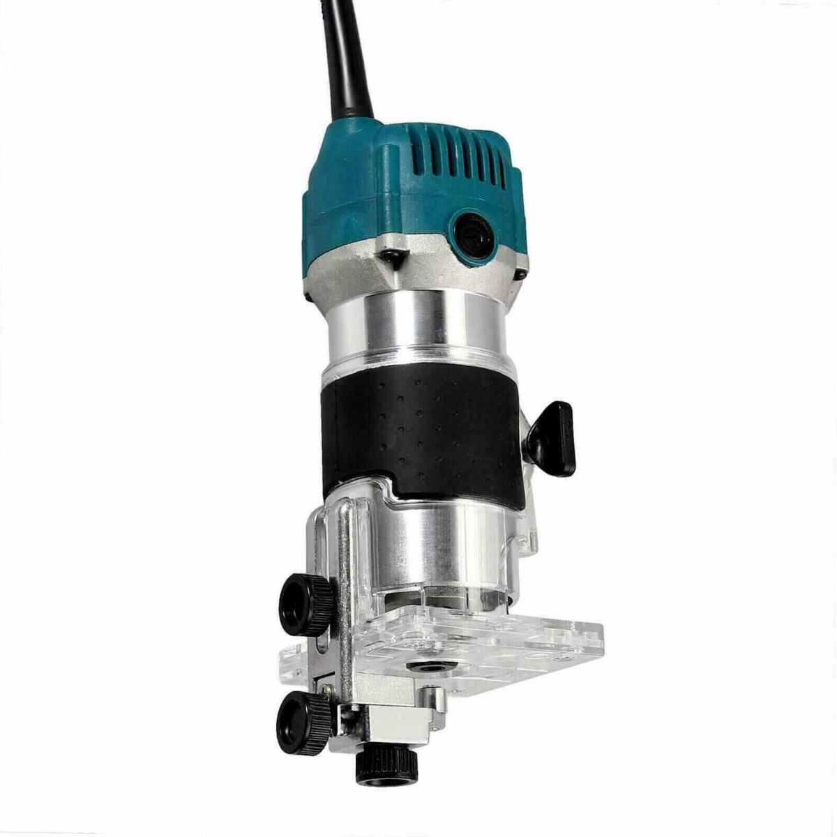 KIT FRESATRICE VERTICALE FRESA CON PIANO RIFILATORE PANTOGRAFO LEGNO 800W 6 8 MM - immagine 4