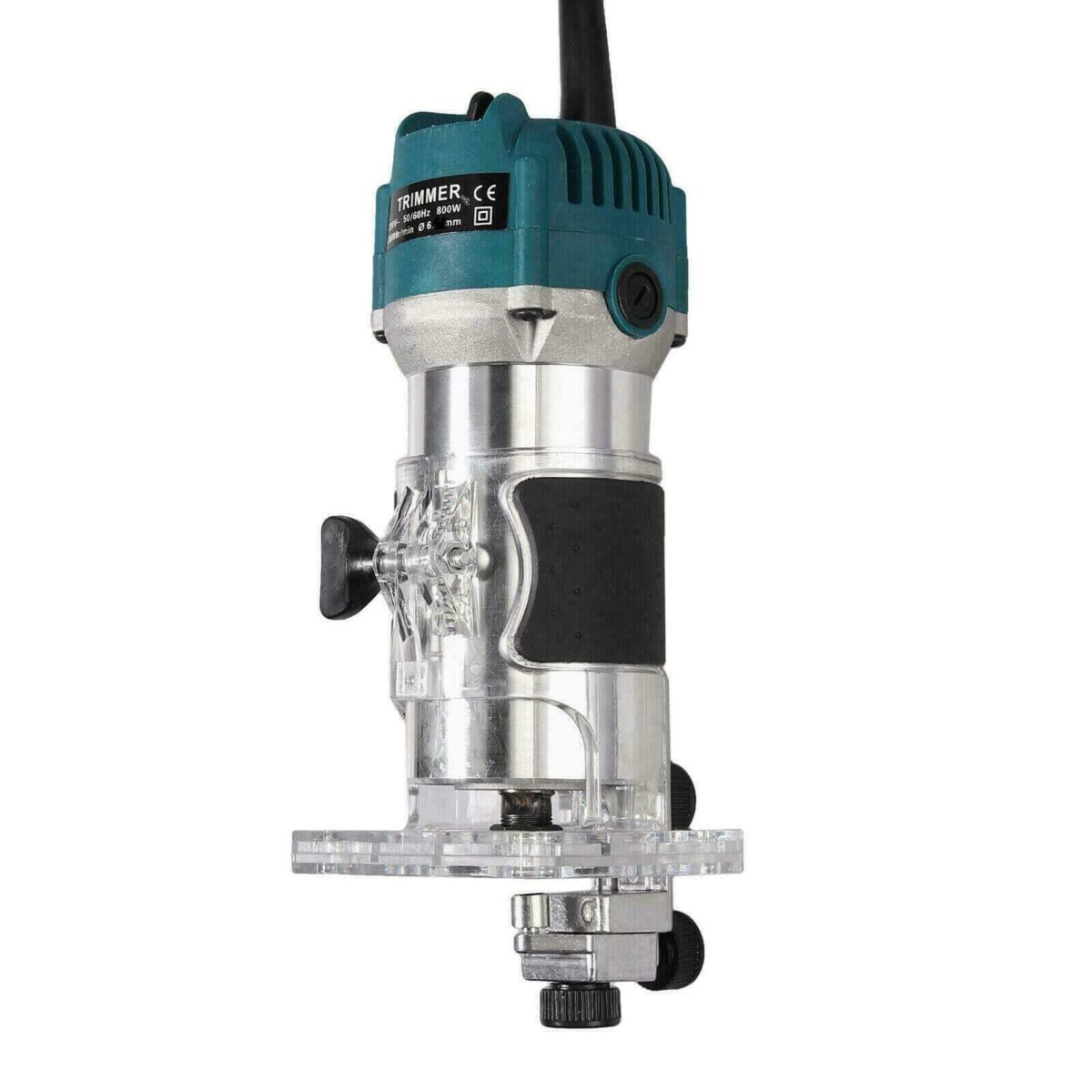 KIT FRESATRICE VERTICALE FRESA CON PIANO RIFILATORE PANTOGRAFO LEGNO 800W 6 8 MM - immagine 2