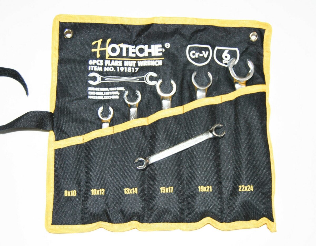 CHIAVI ESAGONALI APERTE SPACCATE TUBI FRENO RACCORDI FRENI 7 PEZZI DA 8 A 24 536 - immagine 2