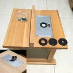 KIT FRESATRICE VERTICALE FRESA CON PIANO RIFILATORE PANTOGRAFO LEGNO 800W 6 8 MM - immagine 6