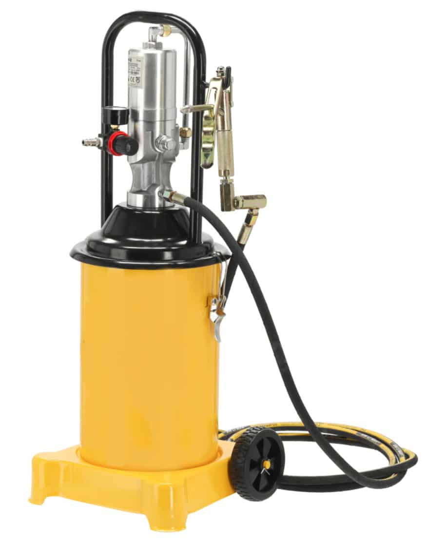 ingr INGRASSATORE PNEUMATICO ARIA BARILE BIDONE 12 LT PISTOLA SERBATOIO GRASSO 950to - immagine 1