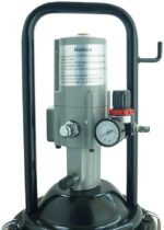 INGRASSATORE PNEUMATICO ARIA A BARILE BIDONE 12 LT PISTOLA SERBATOIO GRASSO 011 - immagine 7