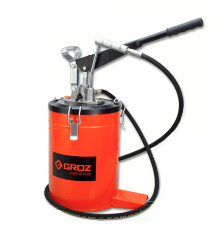 ingrassatoreleva INGRASSATORE A LEVA BARILE FUSTO DA 10 KG ACCIAIO 275 BAR TUBO 2 MT 22 LB 392GRO - immagine 1