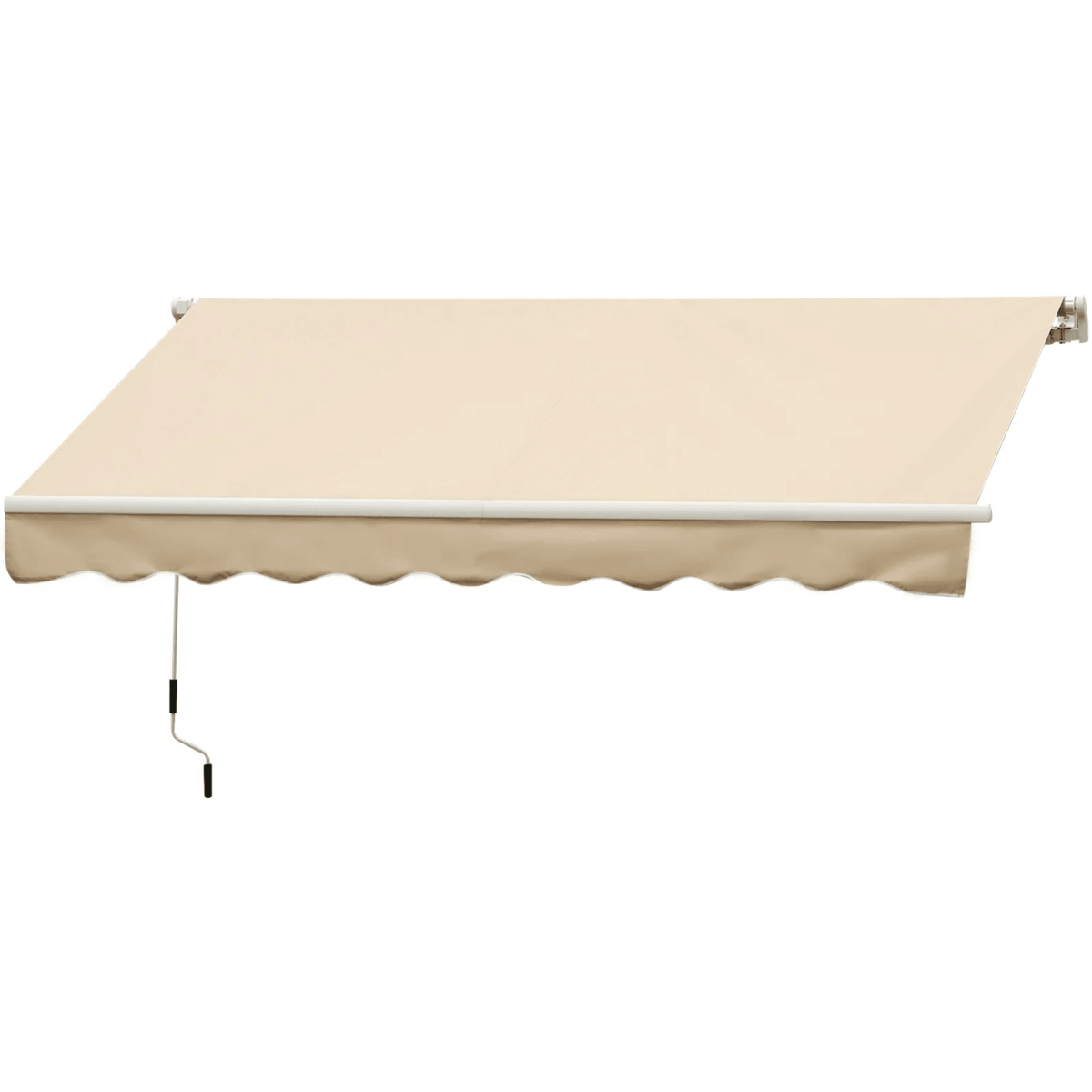 TENDA SOLE BALCONE BARRA QUADRA 3x2 MT BEIGE ALLUMINIO BRACCI ESTENDIBILI 1803 - immagine 2