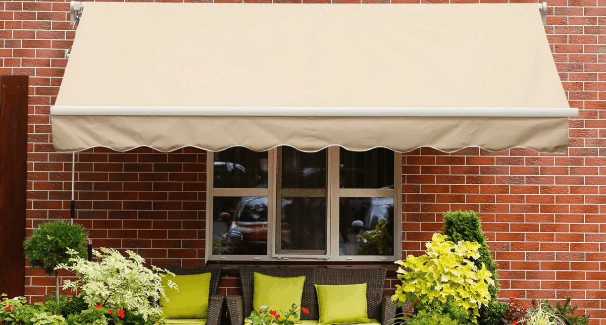 TENDA SOLE BALCONE BARRA QUADRA 3x2 MT BEIGE ALLUMINIO BRACCI ESTENDIBILI 1803 - immagine 3