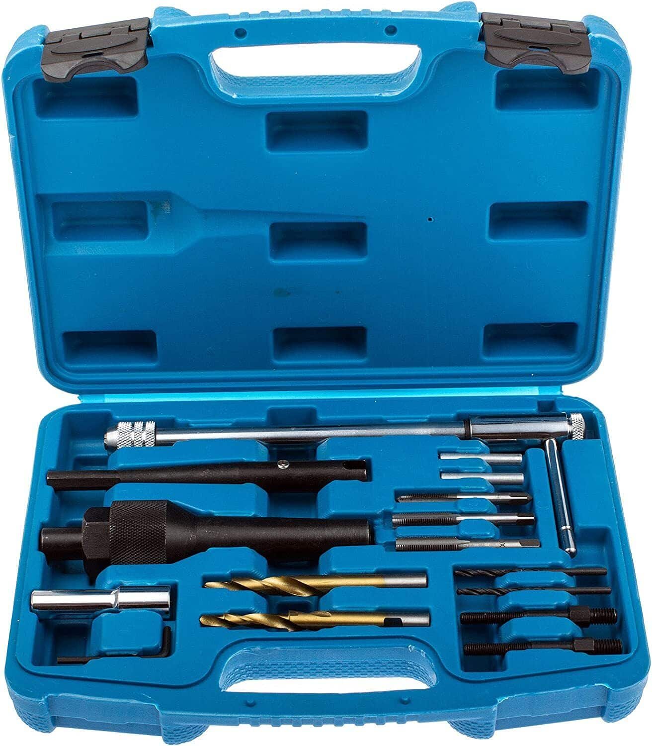 kit KIT RIMOZIONE RIPARAZIONE CANDELE CANDELETTE ROTTE 16 PZ AUTO FILETTI sgpr sa - immagine 1