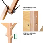 LETTINO MASSAGGIO MASSAGGI PER ESTETISTA FISIOTERAPIA 3 ZONE LEGNO E ACCIAIO 470 - immagine 5