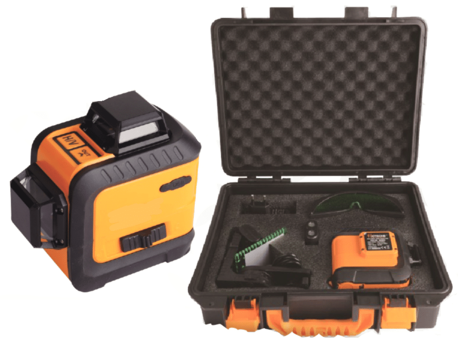 livell LIVELLA LASER VERDE AUTOLIVELLANTE 360° LINEA INCROCIATA CROCE 30 MT 2D 676HO - immagine 1