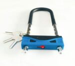 LUCCHETTO A U CATENA SICUREZZA ANTIFURTO MOTO BICI BICICLETTA ARCO RIGIDO 088 - immagine 2