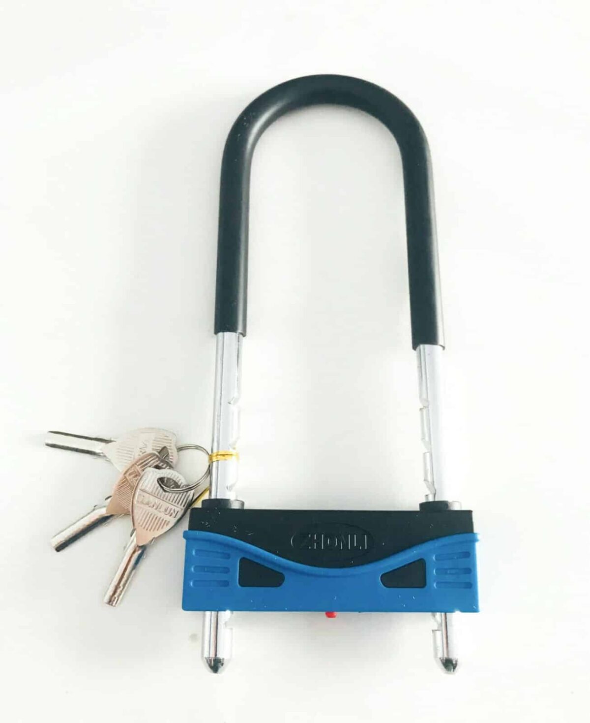 LUCCHETTO A U CATENA SICUREZZA ANTIFURTO MOTO BICI BICICLETTA ARCO RIGIDO 088 - immagine 3