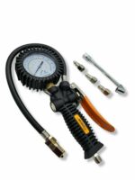 MANOMETRO ARIA COMPRESSA PRESSIONE GOMME 12 BAR PISTOLA GONFIAGGIO GOMME 784ho