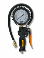 MANOMETRO ARIA COMPRESSA PRESSIONE GOMME 12 BAR PISTOLA GONFIAGGIO GOMME 784ho - immagine 2