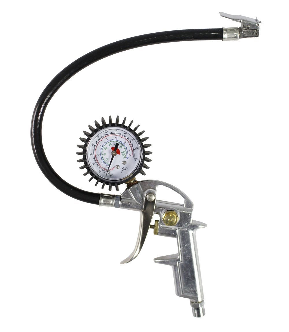 manometro_aria.jpg MANOMETRO ARIA COMPRESSA PRESSIONE PISTOLA GONFIAGGIO GONFIA GOMME 15 BAR 162 ox - immagine 1
