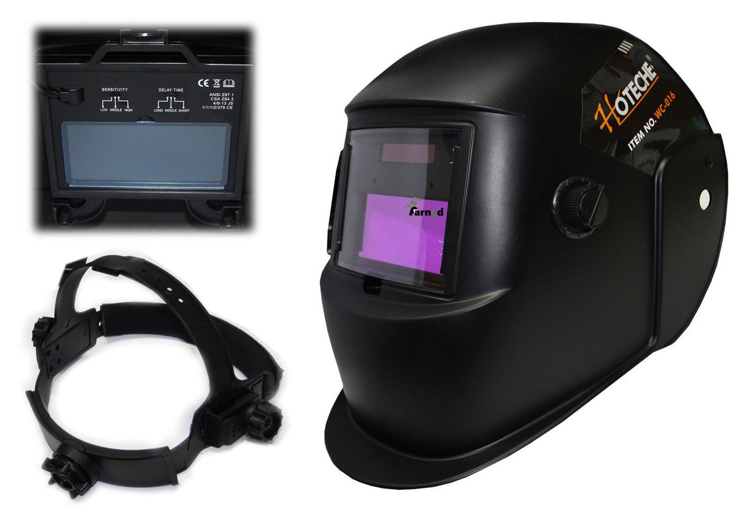 maschera_1.jpg CASCO MASCHERA SALDATURA AUTOMATICA SCHERMO AUTOSCURANTE PROTETTIVO SALDARE - immagine 1