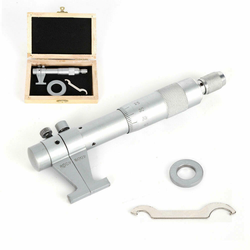 micro_1.jpg MICROMETRO CENTESIMALE INTERNI INTERNO 25 - 50 MM PROFESSIONALE SPESSORE 289 - immagine 1