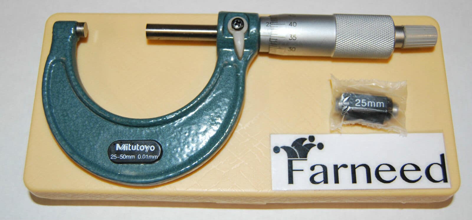 micrometro 0 25 mm mytutoio MICROMETRO ANALOGICO CENTESIMALE 0 -25 mm SPESSIMETRO SPESSORE MIT 1 339 - immagine 1