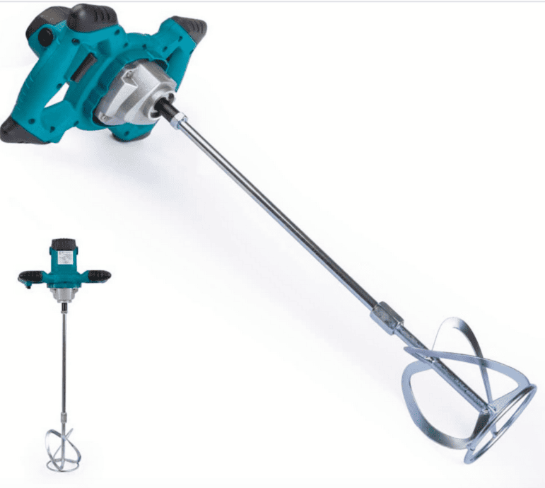miscelatore malta 1500 w Trapano miscelatore malta cemento gesso frusta mixer colla 1500w Ø 120mm 699vt - immagine 1