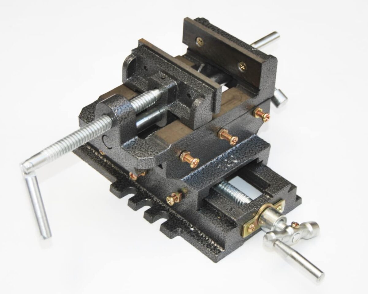 MORSA A CROCE PER TRAPANO A COLONNA GANASCE 100 MM OX - immagine 2