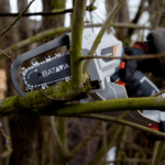 MINI MOTOSEGA ELETTROSEGA DA POTA POTATURA BARRA CATENA BATTERIA LITIO 18V 2,0 Ah - immagine 7