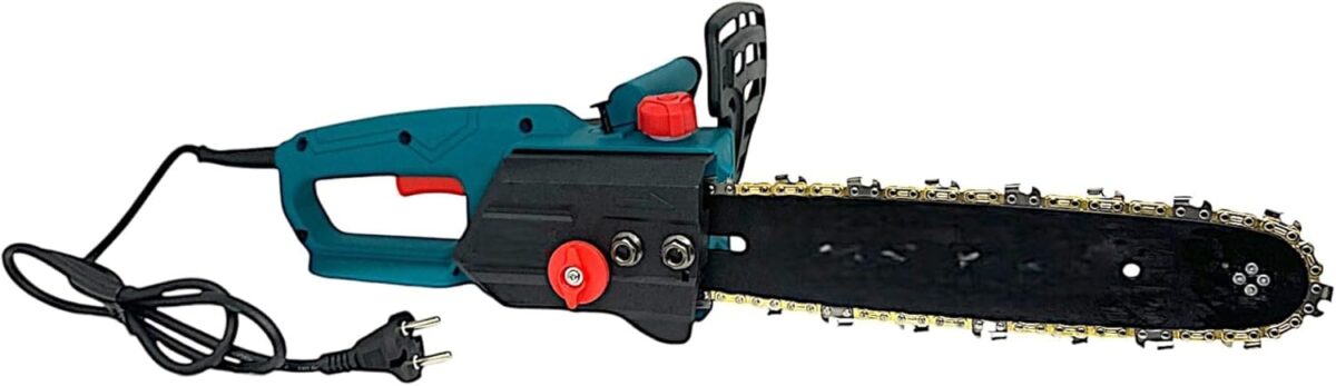 Motosega elettrica 2400w elettrosega sega catena lama 300mm 30cm 191vt - immagine 2