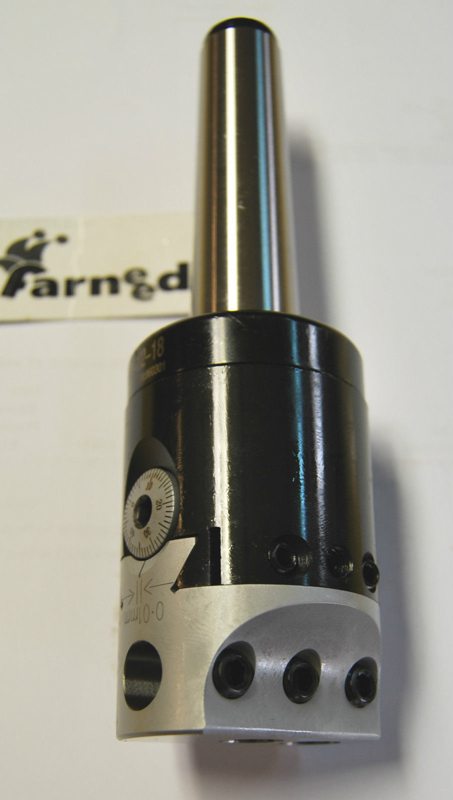 mt4.jpg TESTINA PER ALESARE CENTESIMALE ATTACCO CONICO MT4 BARENO ALESATORE FRESA - immagine 1