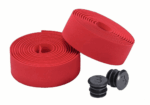 2 NASTRO NASTRI MANUBRIO BICI BICICLETTA CORSA BIKE TAPPI ANTIURTO ROSSO ROSSI
