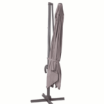 OMBRELLONE A BRACCIO PARASOLE GIARDINO 3x4 mt DECENTRATO GAZEBO TORTORA 297V - immagine 2