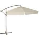 OMBRELLONE A BRACCIO GIARDINO PARASOLE ESTERNO BAR DECENTRATO DIAM 3MT 660 ECRU - immagine 5