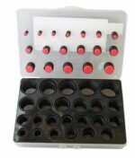 KIT 666 PZ GUARNIZIONI O'RING 42 MISURE DIVERSE ORING ANELLI GOMMINI NERI