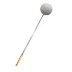 PALA PER PIZZA FORNO IN ALLUMINIO CON MANICO IN LEGNO TONDA 30 cm. - immagine 2