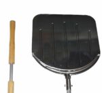 KIT SET PALE PIZZA PIZZE FORNO A LEGNA PALA Q.+ SPAZZOLA P.+ SUPPORTO A MURO 3PZ - immagine 3