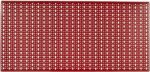PANNELLO FORATO PORTA ATTREZZI UTENSILI UTENSILI DA LAVORO MURO PARETE 578 ROSSO CON GANCI