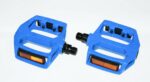 COPPIA PEDALI ANTISCIVOLO MOUNTAIN BIKE BICI BICICLETTA MTB RIFRANGENTI BLU WS
