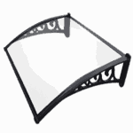 PENSILINA TETTOIA POLICARBONATO COMPATTO PLEXIGLAS COPERTURA PORTA 150x100cm 730