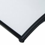 PENSILINA TETTOIA POLICARBONATO COMPATTO PLEXIGLAS COPERTURA 120x100cm 631v - immagine 3