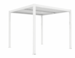 PERGOLA BIOCLIMATICA GAZEBO PERGOLATO 3x3 MT ALLUMINIO LAMELLE GIARDINO BIANCA - immagine 2
