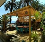 KIT PERGOLA PERGOLATO LEGNO 3X5 MT CON COPERTURA ARELLA CANNETTE BAMBU 898v - immagine 7