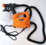 PISTOLA A SPRUZZO SPRAY VERNICE PITTURA 450 W 800 ML PARETI MURO EDILIZIA 963 ox - immagine 4
