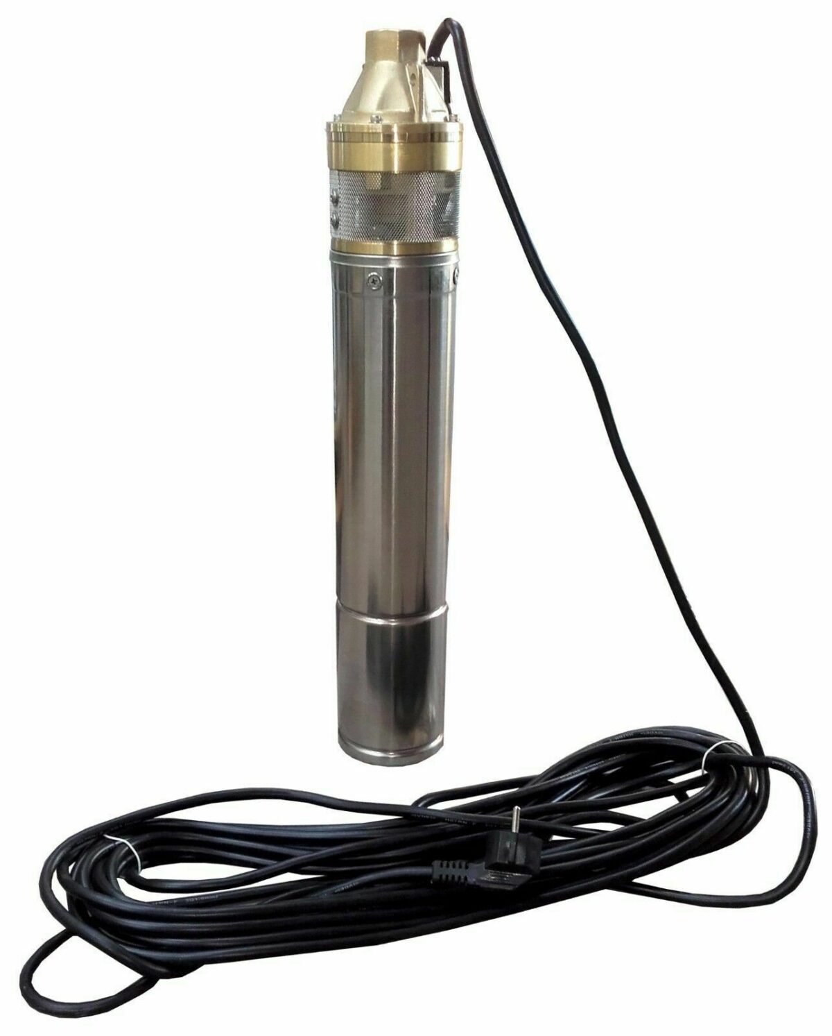 ELETTROPOMPA ACQUA SOMMERSA IMMERSIONE PERIFERICA MONOFASE POZZO 4" 1HP OTTONE - immagine 3