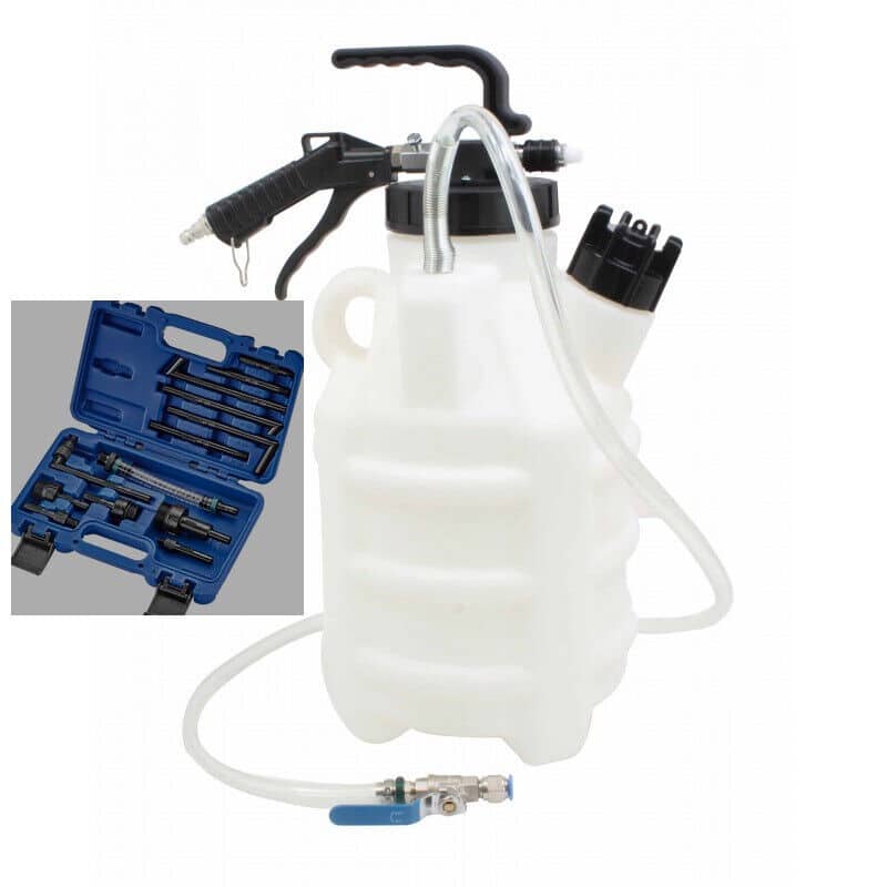 pompa travaso 10 l POMPA TRAVASO ARIA PNEUMATICA 10L OLIO CAMBIO AUTOMATICO TRASMISSIONE 13P 139SA - immagine 1