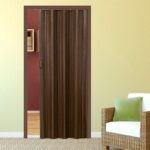 Porta a soffietto scomparsa pvc rovere venato chiusura magnetica casa maniglia cm 215x84  2711I - immagine 3