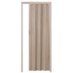 Porta a soffietto scomparsa pvc effetto legno chiaro venato rilievo chiusura con magnete casa maniglia cm 215x84 2714 - immagine 4