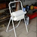 DISTRIBUTORE CARTA SCOTTEX PORTA ROTOLO CON STRAPPO 92x46 cm TERRA PAVIMENTO 110